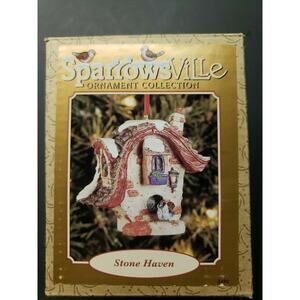 Lowell Davis Sparrowsville Christmas Ornament Ertl New in Box Stone Haven U10